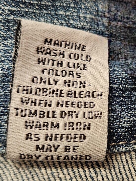 Chico's Platinum Women's Cropped Jean Jacket w/collar size 0 - Picture 8 of 14